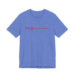 Love Signature T-Shirt – Minimal Red Script Tee