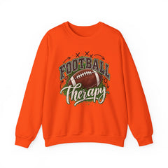 Football Therapy Sweatshirt — Vintage Football Graphic Crewneck