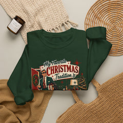 "My Favorite Christmas Tradition is Leaving Early" Vintage Holiday Christmas Crewneck