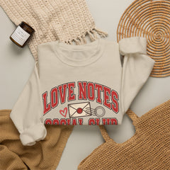 Love Notes Social Club Sweatshirt — Retro Valentine Crewneck