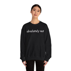 Fun Attitude Sweatshirt “Absolutely Not”