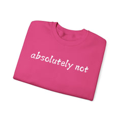 Fun Attitude Sweatshirt “Absolutely Not”