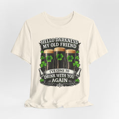 St. Patrick’s Pub Tee – “Hello Darkness My Old Friend, I’ve Come to Drink With You Again”