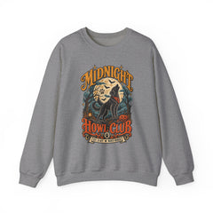 Midnight Howl Club Sweatshirt — Moonlit Wolves Graphic Crewneck