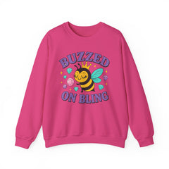 Buzzed on Bling Crewneck Sweatshirt by Gildan - Fun Gift for Bee Lovers, Jewelry Reveals