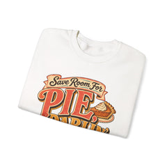 Crewneck Sweatshirt — “Save Room for Pie, Darlin’” Retro Thanksgiving Pullover