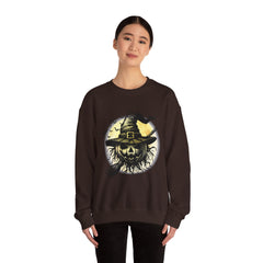 Halloween Witch Sweatshirt, Unisex Sweatshirt for Fall, Cozy Crewneck for Halloween Parties, Spooky Season Apparel, Gift for Witch Lovers