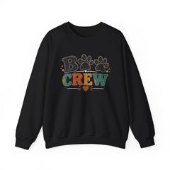 Dog Crew Sweatshirt – "B Crew" Paw Print Graphic Crewneck