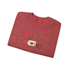 Love Notes Social Club Sweatshirt — Retro Valentine Crewneck