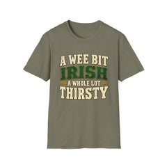 "A Wee Bit Irish, A Whole Lot Thirsty" Vintage Pub Tee St. Patrick’s Day