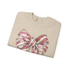 Pink & Gold  Bow  Sweatshirt - Valentine