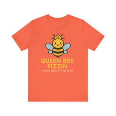 Queen Bee Fizzin' Unisex T-Shirt - Cute Bee Graphic Tee for Bee Lovers