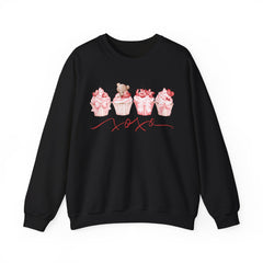 Pink Cupcakes and Bear Valentine's Day Sweatshirt