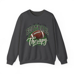Football Therapy Sweatshirt — Vintage Football Graphic Crewneck