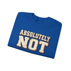 Fun Attitude Sweatshirt “Absolutely Not”