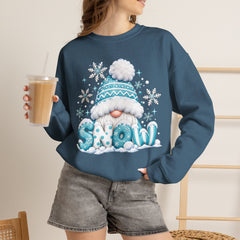 Winter Chill Sweatshirt - Cozy Unisex Crewneck with Snowy Design, Perfect for Holidays, Gifts, Snow Lovers, Warmth, Casual Style