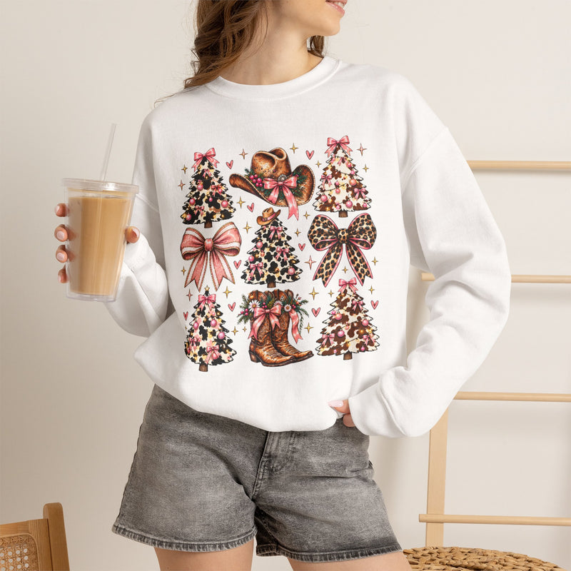 Rustic Coquette Christmas Sweatshirt