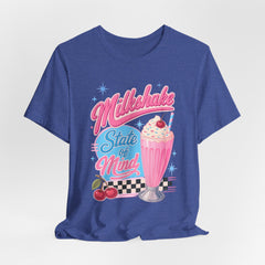 Milkshake State of Mind T-Shirt — Retro Diner Cherry Milkshake Tee