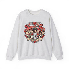 Lovers Lane Auto Club Vintage Racing Graphic Crewneck Sweatshirt- Valentine
