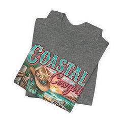 Coastal Cowgirl Tee — "Howdy Shore" Beach Western Graphic T-Shirt