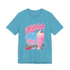 Milkshake State of Mind T-Shirt — Retro Diner Cherry Milkshake Tee
