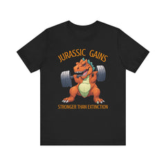 Jurassic Gains- Fitness T-shirt for Gym Workouts