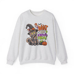 Halloween Cat 'What the Hex?' Crewneck Sweatshirt