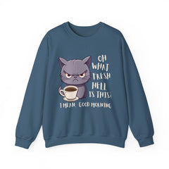 Oh, What Fresh Hell Is This? Coffee Crewneck Sweatshirt - Sarcastic