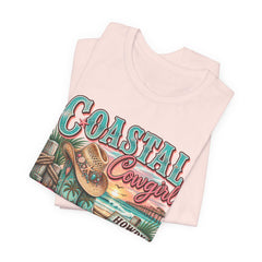 Coastal Cowgirl Tee — "Howdy Shore" Beach Western Graphic T-Shirt