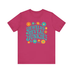 Jewelry Reveal Junkie Tee, Short Sleeve Shirt, Jewelry Lovers, Bella Canvas