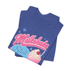 Milkshake State of Mind T-Shirt — Retro Diner Cherry Milkshake Tee