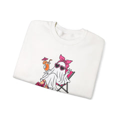 Boo-gie Bitch Ghost Crewneck Sweatshirt — Cute Retro Halloween Graphic