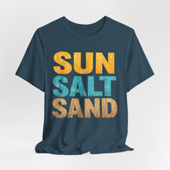 Sun Salt Sand Beach T-Shirt — Retro Coastal Summer Tee