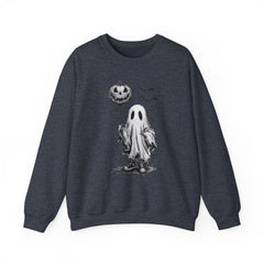 Spooky Ghost Sweatshirt - Cozy Halloween Apparel for Men & Women, Unisex Crewneck, Fall Fashion, Gifting Idea