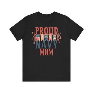 Proud Navy Mom Patriotic Tee