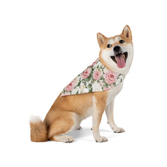 Pet Bandana - Pink & White Roses for your Fur Baby