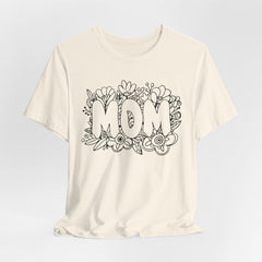 Pen & Ink Floral Mom T-Shirt - Perfect Gift for Mother's Day or New Mom