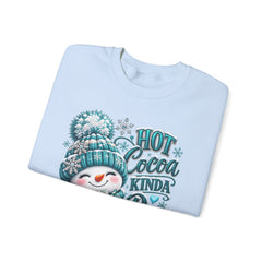 Hot Cocoa Kinda Day Sweatshirt- Winter- Christmas- Snowman