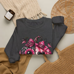 Pink Sugar Skull Pumpkin Sweatshirt ~ Halloween Vibes