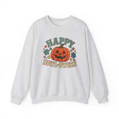 Halloween Crewneck Sweatshirt — "Happy Howl-oween" Pumpkin Graphic - Southern Heritage