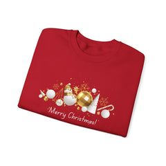 Festive Holiday Sweatshirt, Cozy Winter Apparel, Perfect Gift for Christmas, Tree Ornaments