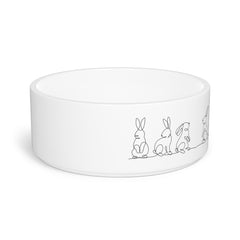 Cute Bunny Easter Pet Bowl - Stylish and Playful Design for Animal Lovers