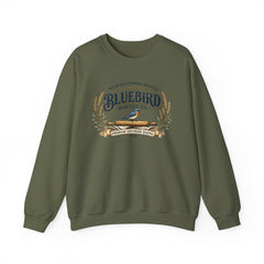 Bluebird Biscuit Co. Crewneck Sweatshirt — Vintage Bakery Logo Pullover