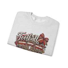 Football Mom Crewneck Sweatshirt — Leopard & Bow Team Spirit