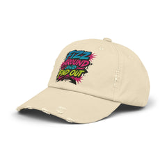 Fizz Around and Find Out Unisex Distressed Cap, Casual Hat, Trendy Headwear, Fizz Jewelry Reveals