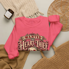 "Wanted: The Heart Thief" Vintage Valentine Graphic