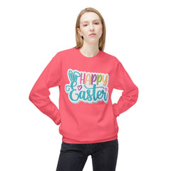 Happy Easter Unisex Midweight Softstyle Fleece Crewneck Sweatshirt