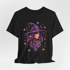 Enchanting Witch Graphic Tee - Perfect for Halloween, Gifts, Parties, Casual Wear, and Witchy Vibes