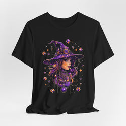 Enchanting Witch Graphic Tee - Perfect for Halloween, Gifts, Parties, Casual Wear, and Witchy Vibes