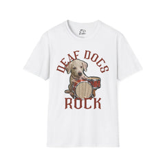 FB Rockstar Dog Unisex T-Shirt - Deaf Dogs Definitely Rock Design